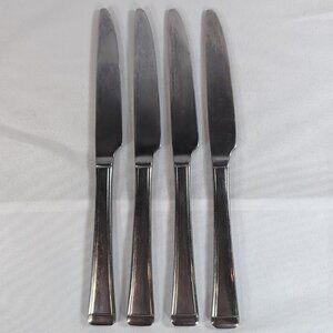 5 Set Martha Stewart Essentials MFS12 Knives Stainless Steel Silver Flatware